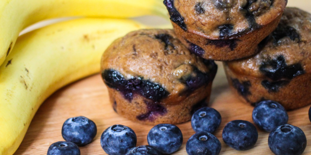 banana blueberry muffin