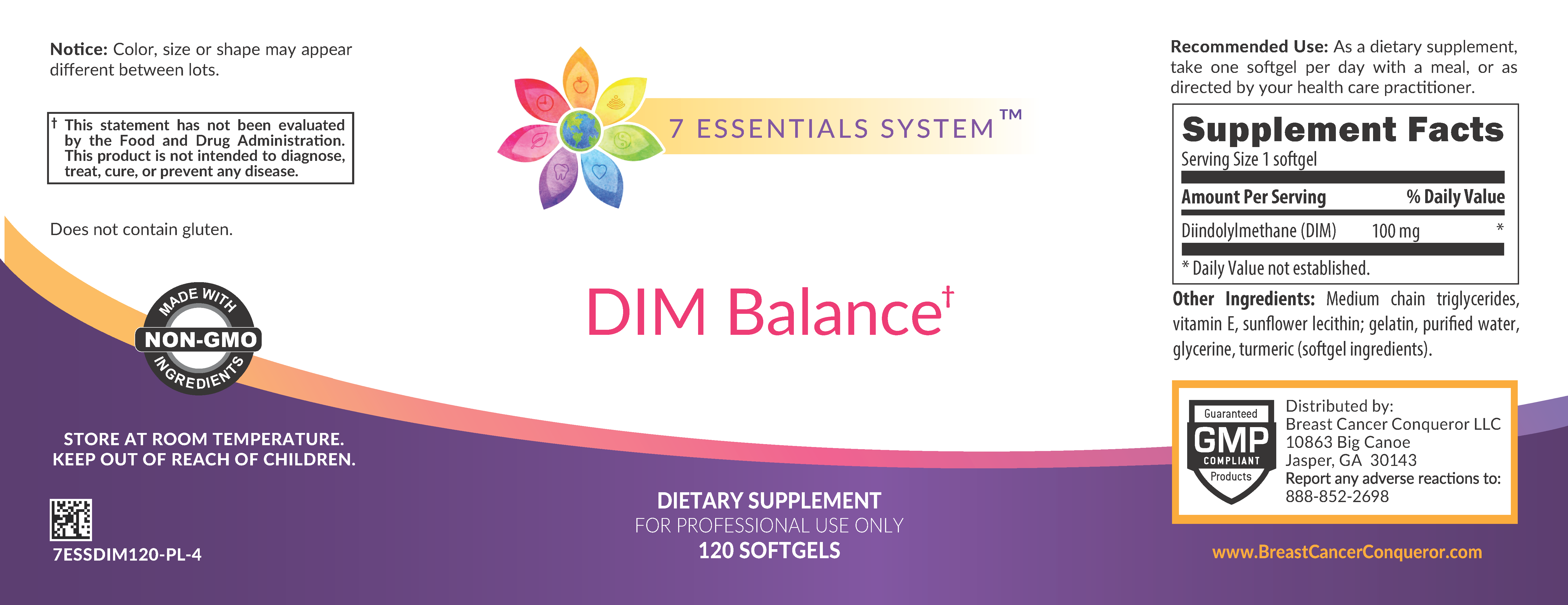 DIM Balance (OUT OF STOCK) Breast Cancer Conqueror