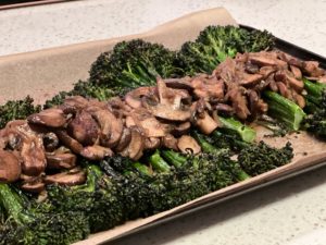 Broccolini and Mushrooms