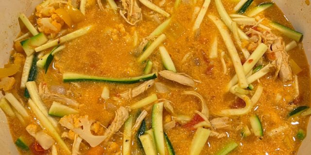 curry zoodle soup