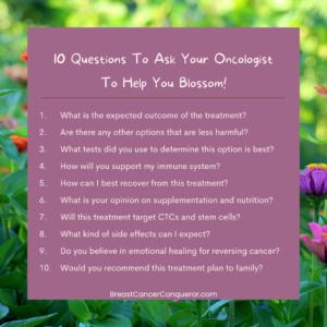 10 questions to ask oncologist