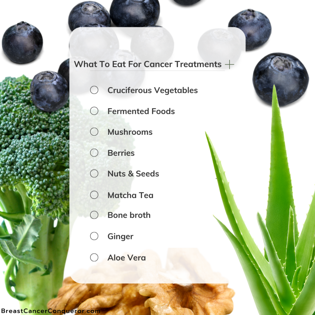 a list of foods to eat during breast cancer chemotherapy