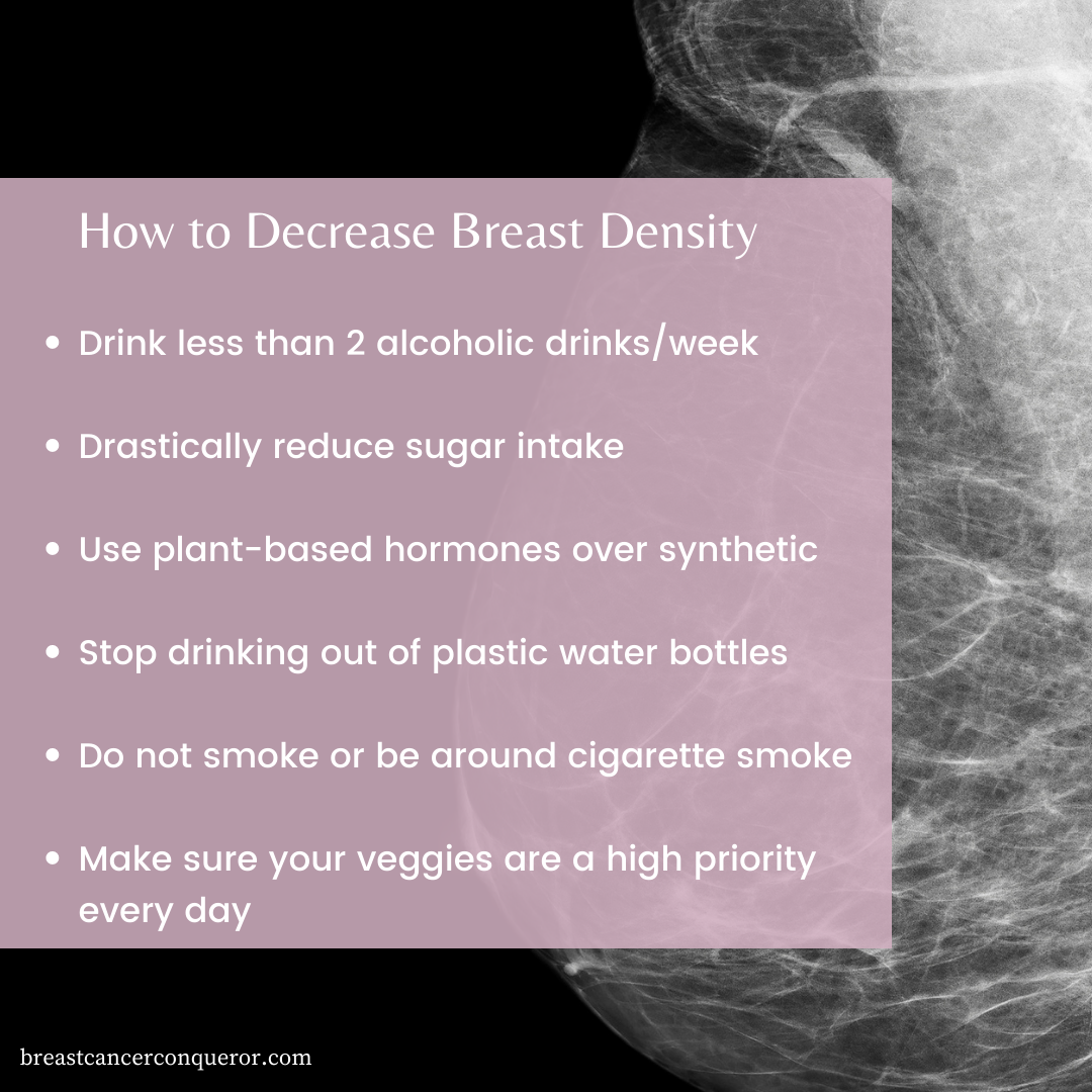 how to decrease dense breasts