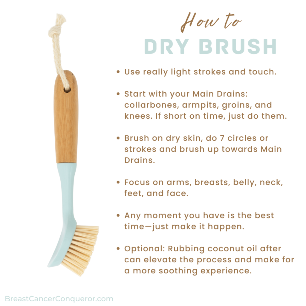 how to dry brushing for breast cancer healing