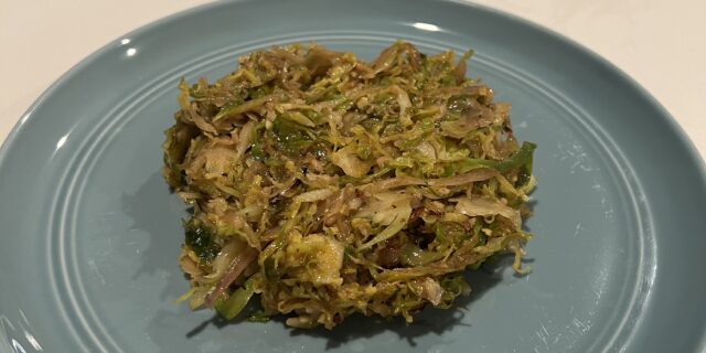 quick and tangy Brussels sprouts recipe