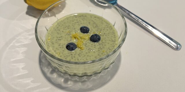 Matcha Cheesecake Chia Pudding Recipe