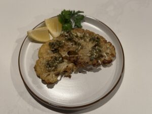 lemon caper cauliflower steak recipe