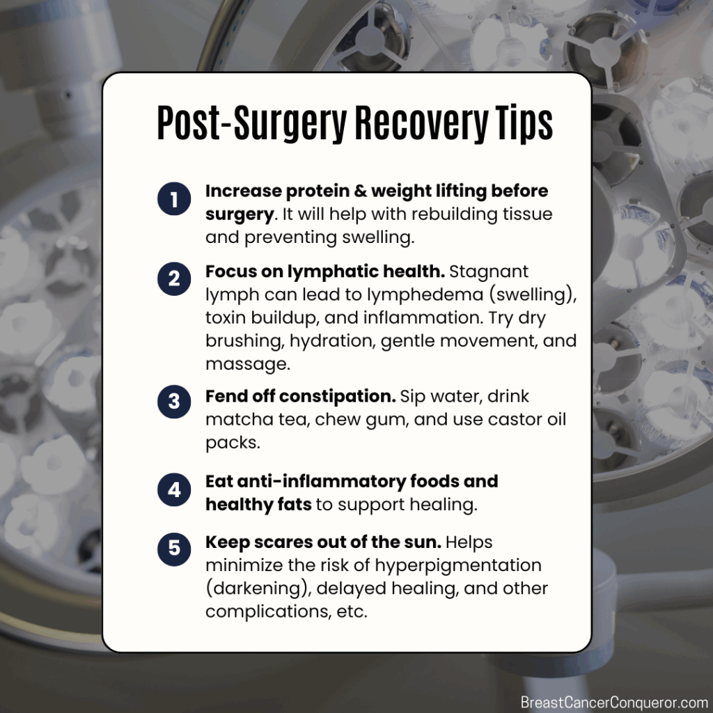 breast cancer surgery tips