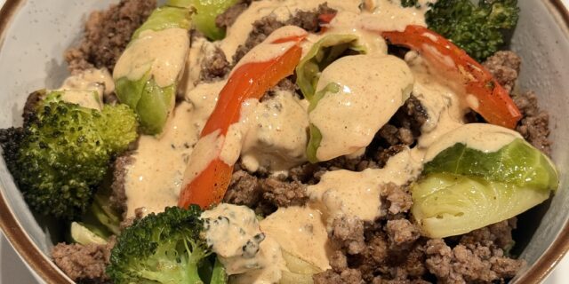 Veggie & Beef Bowl recipe