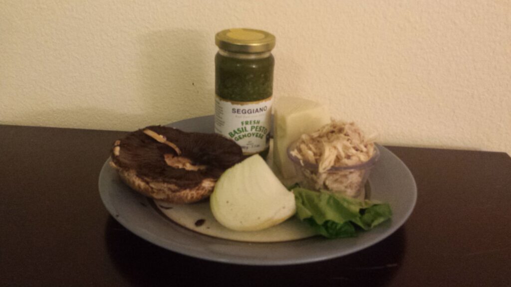 Grain Free Chicken Pesto-Stuffed Portobello