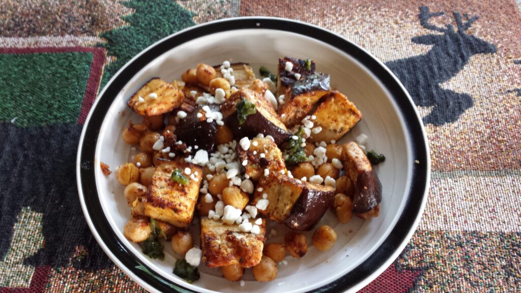 Chili-Lime Roasted Eggplant
