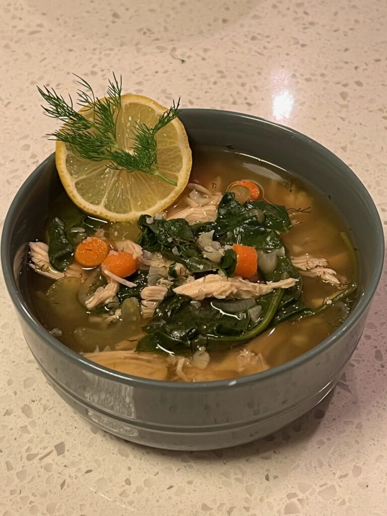 Chicken & Dill Lemony Soup
