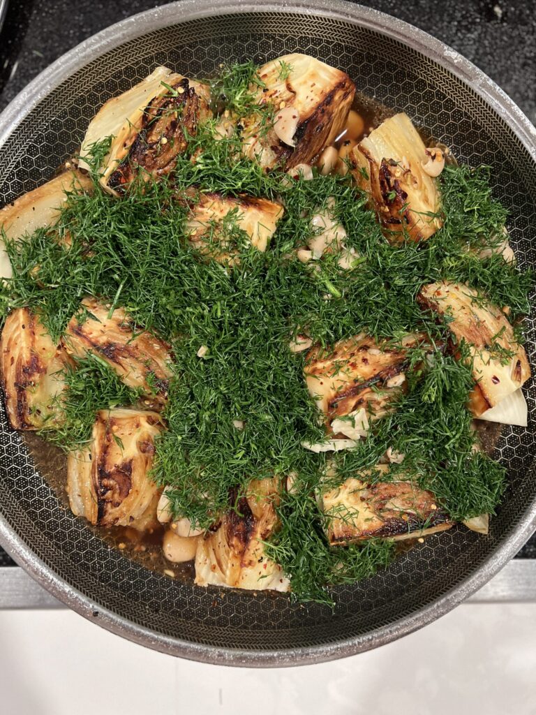 Braised Fennel with Garlic and Chili