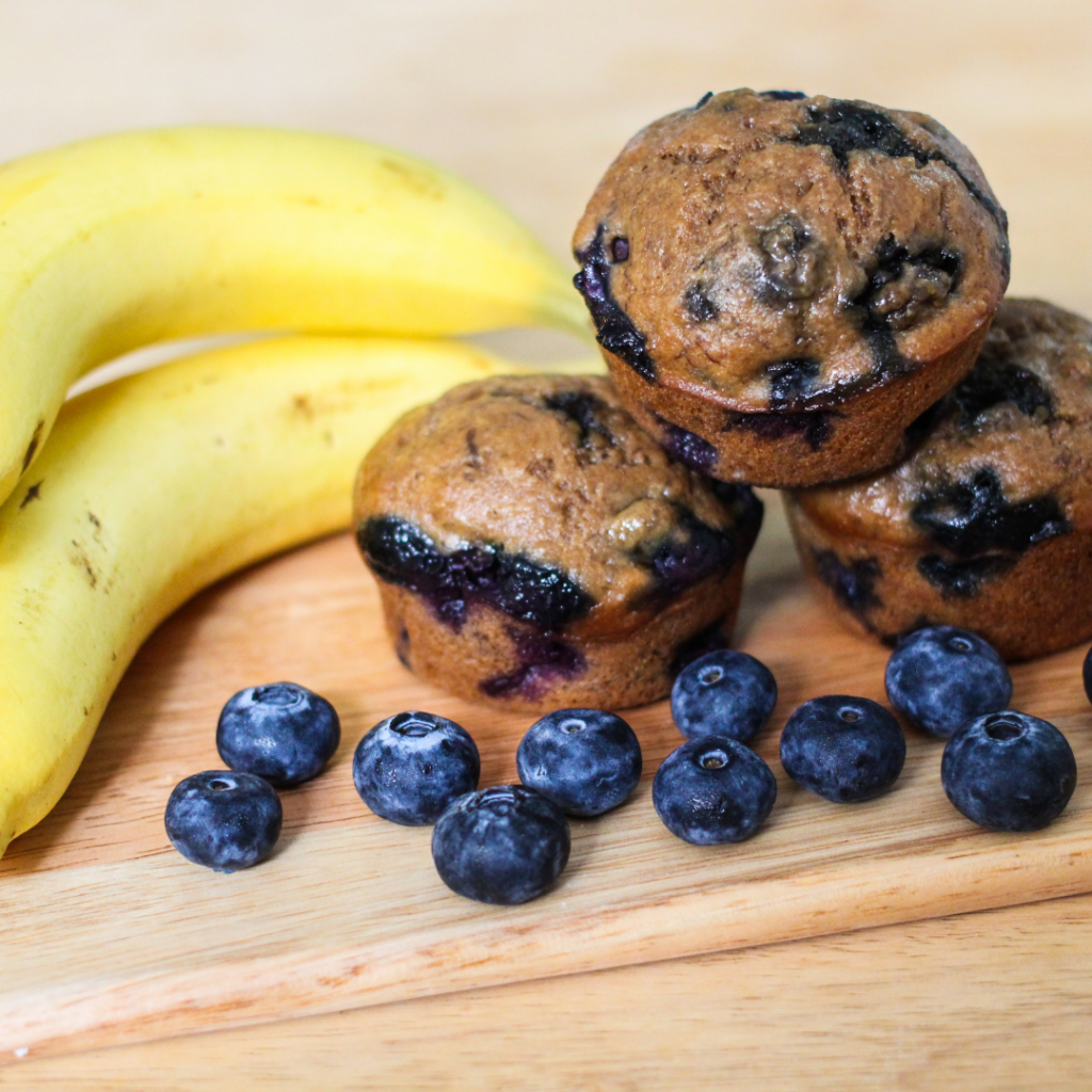 Grain Free Banana Blueberry Muffins
