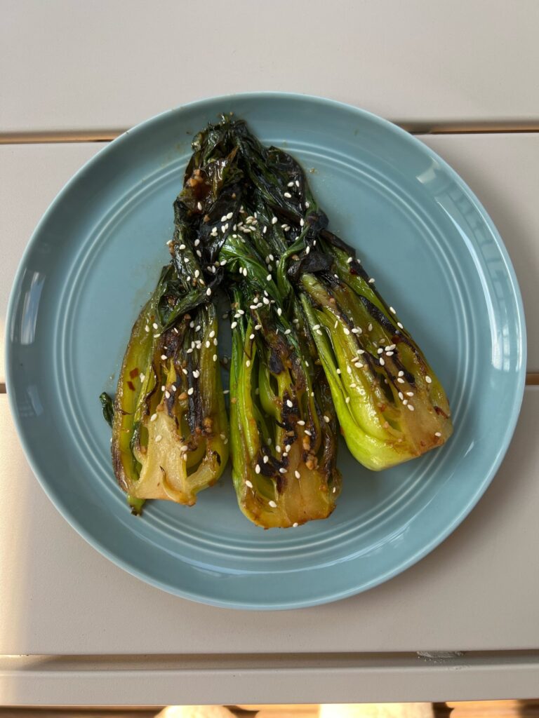 Roasted Sesame Ginger Bok Choy