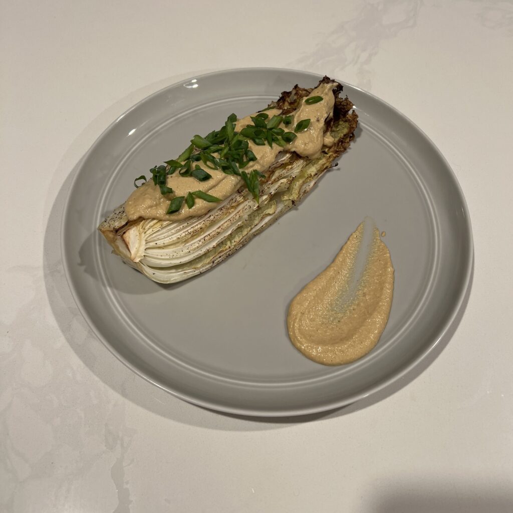 Cheesy Roasted Cabbage
