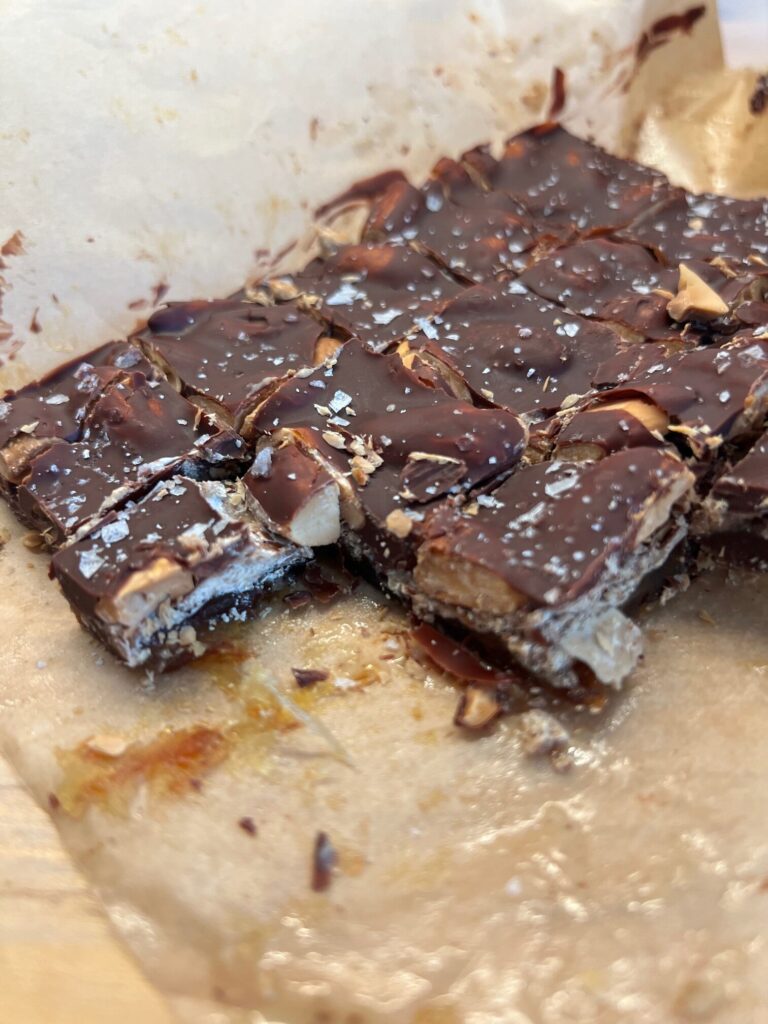 Sea Salt Chocolate Date Bark