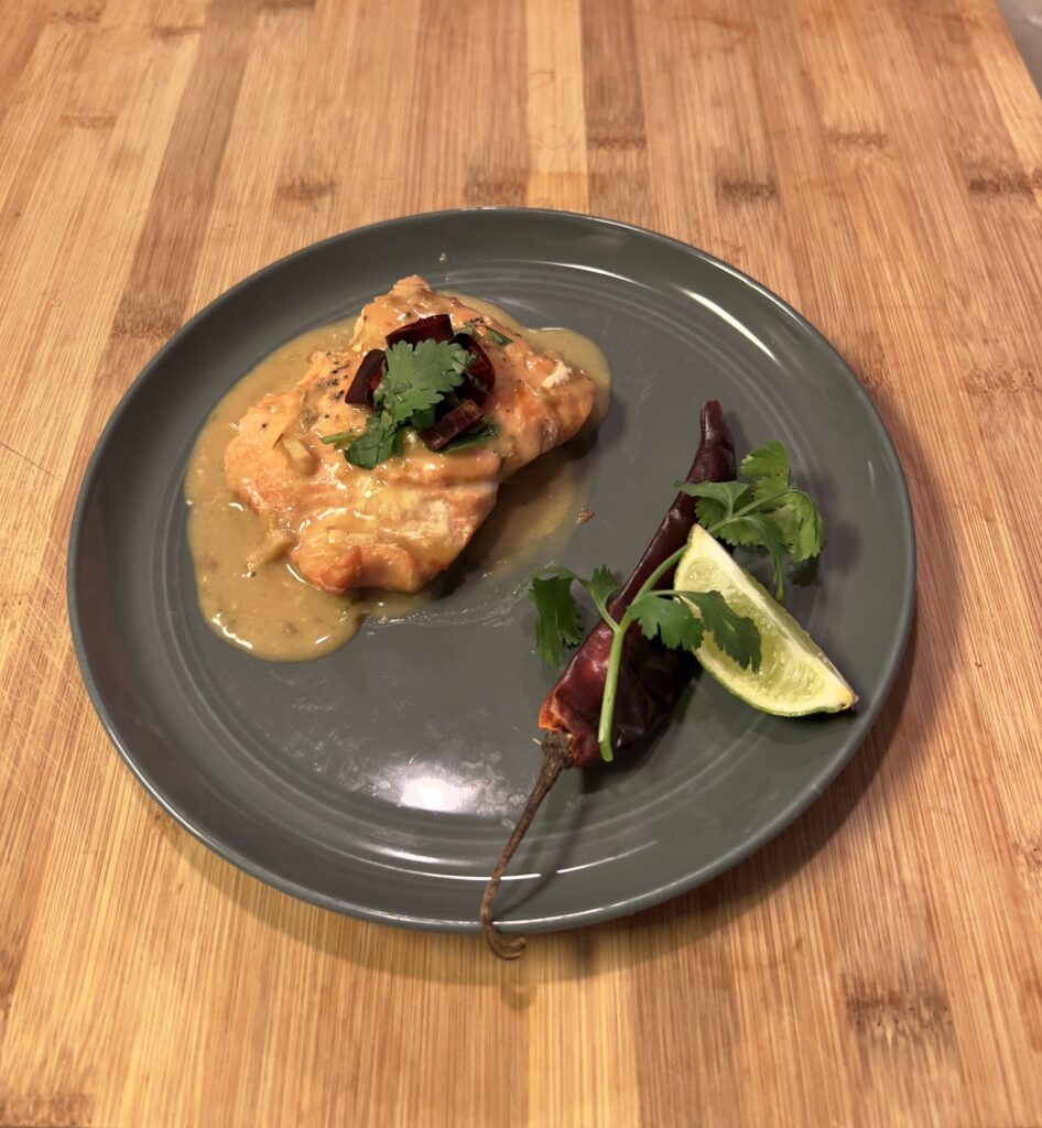 Poached Coconut Lime Salmon