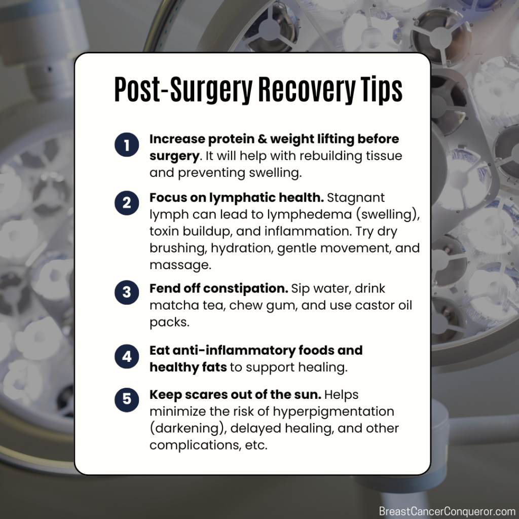 breast cancer surgery tips